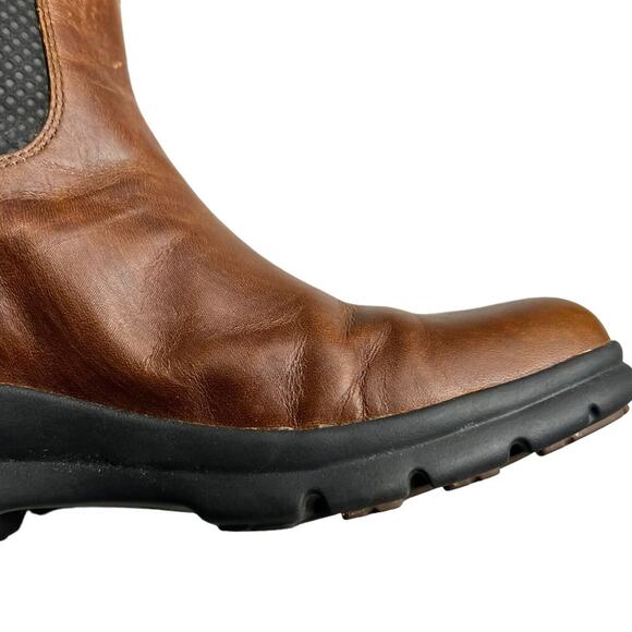 Timberland WOMEN'S TURAIN TALL WATERPROOF BOOTS Brown Size 6 - Picture 8 of 11